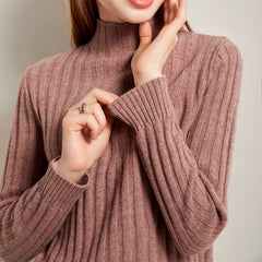 Half Turtleneck bottoming Casual Simple Slimming Knitted Cashmere Sweater