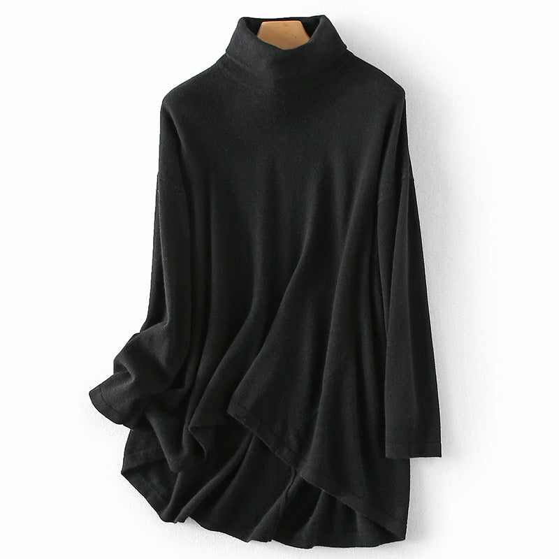 Women's Pullover Long-sleeved Turtleneck Inner Layering Shirt Cashmere Sweater