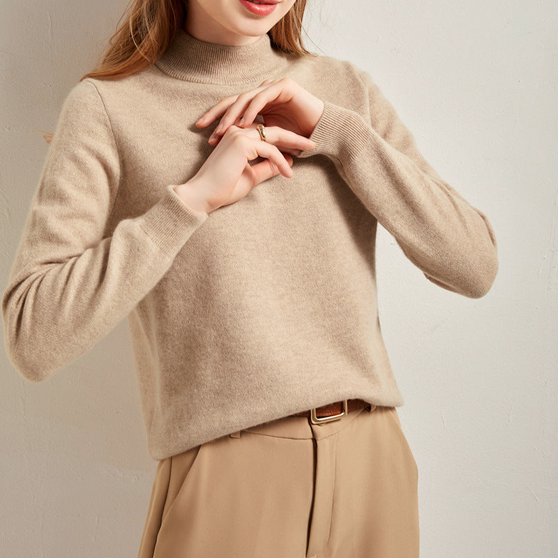 Half Turtleneck Thickened Bottoming Short Knitted Sweater