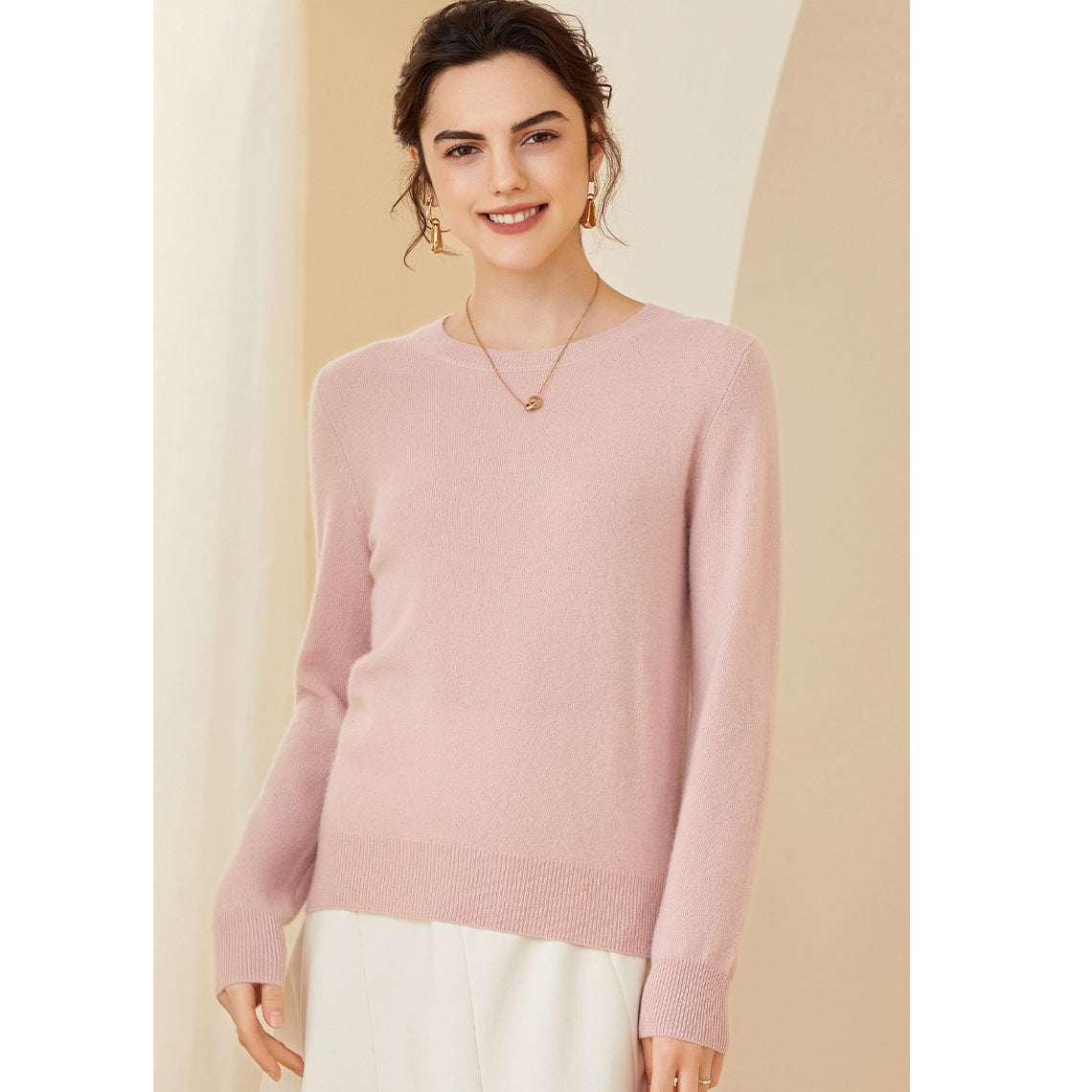 Cashmere Sweater For Women Classic Long Sleeve Pullover Cashmere Tops