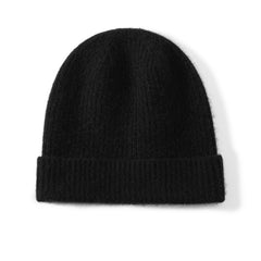 Women's 100% Cashmere Cuffed Beanie Soft & Stretchy Warm Hat