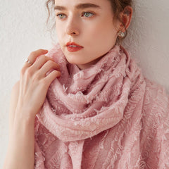 Women's New Long Tassel Shawl Wool Knitted Cashmere Scarf Shawl