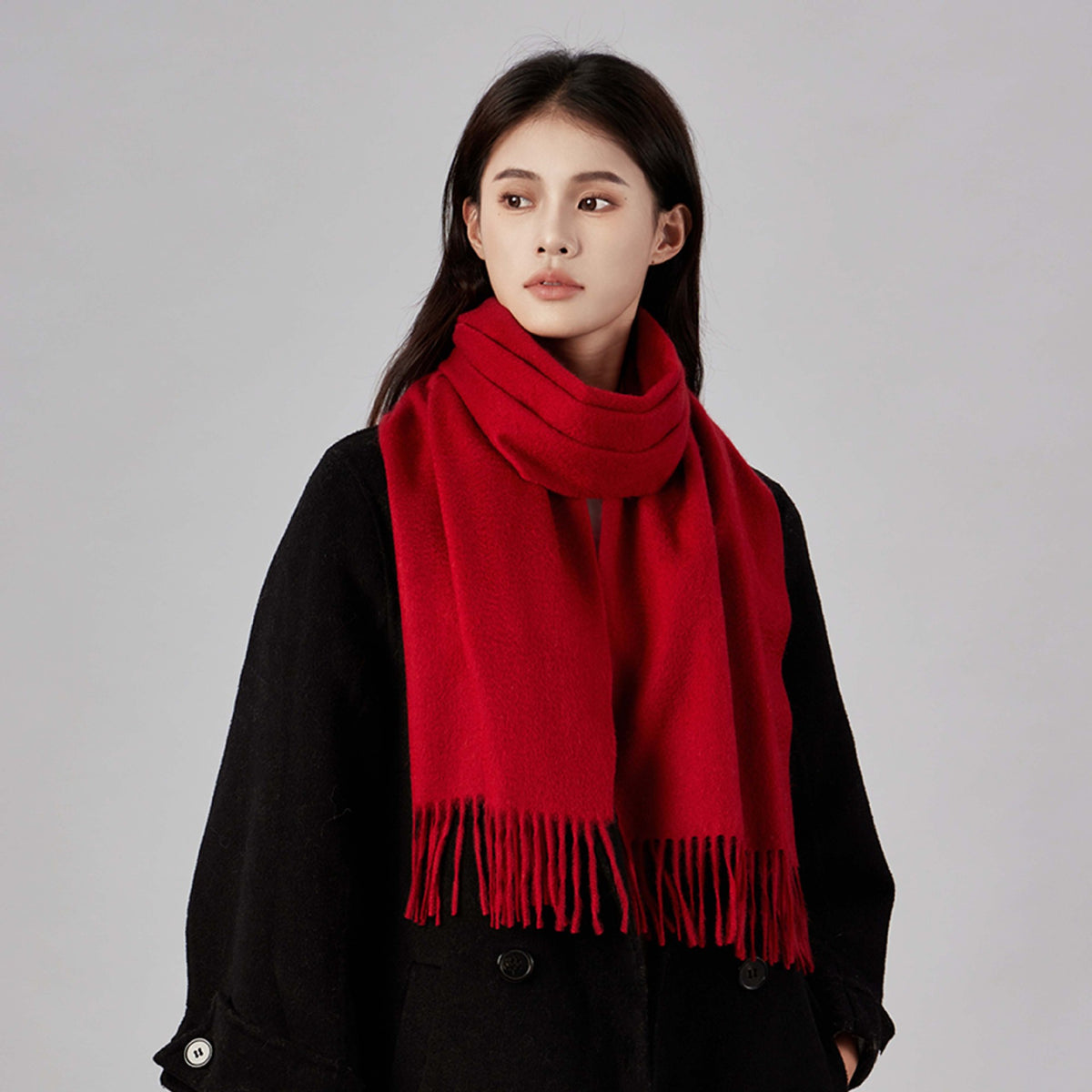 100% Pure Cashmere Versatile Scarf Thickened Shawl for Women