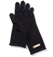 Cashmere Knitted Rolled Edge Warm Wool Gloves