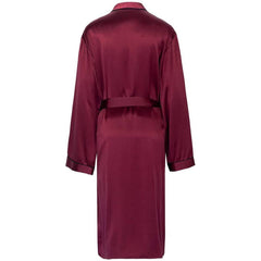 Men's Silk Robe Luxury Long Silk Bathrobe Pure Male Silk Robes