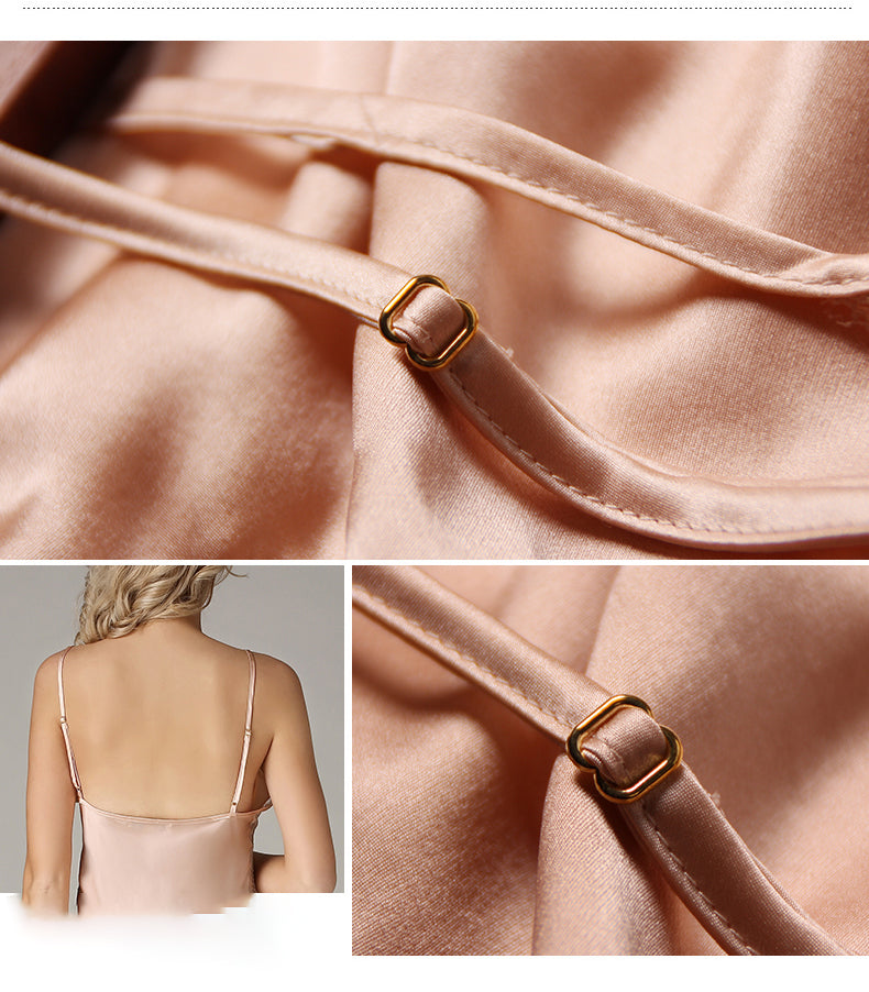 Silk Camisole Set For Women Short Women Silk Sleepwear