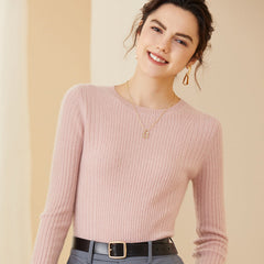 Women's Cashmere Sweater Mock neck Long Sleeve Soft Warm Cashmere Sweater
