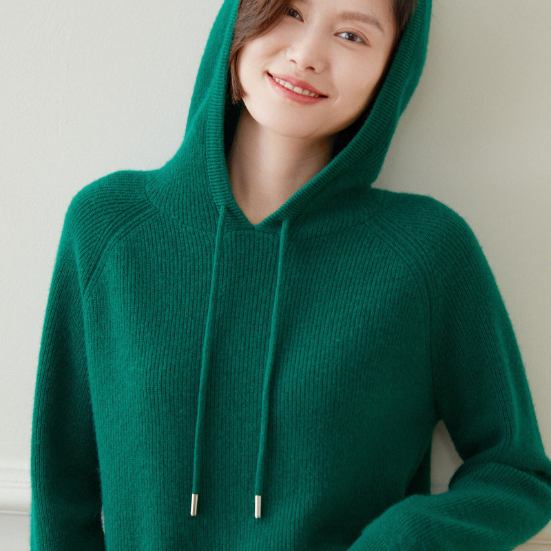 Cashmere Hoodie Sweater for Women Cashmere Hooded Cashmere Sweater